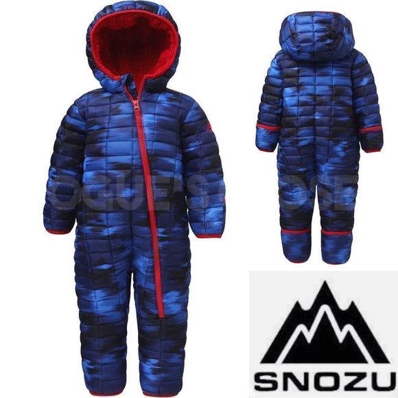 NEW! Snozu Baby 1-piece Cozy Snowsuit for Boy Girl Unisex, Blue - Picture 1 of 16